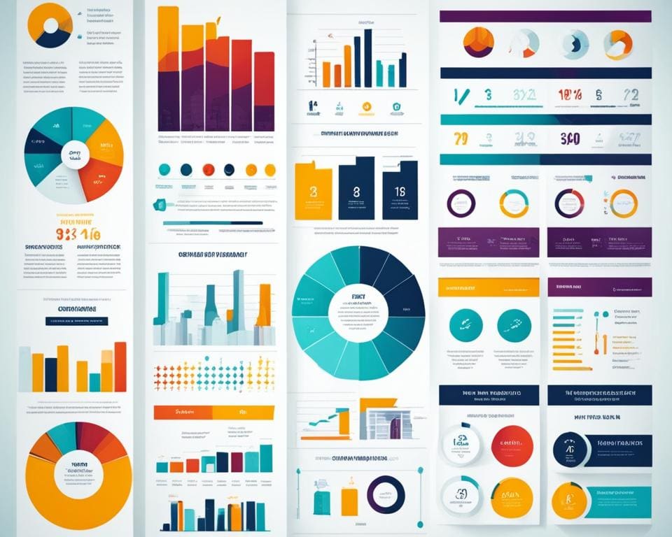 Infographic design to showcase data visualization