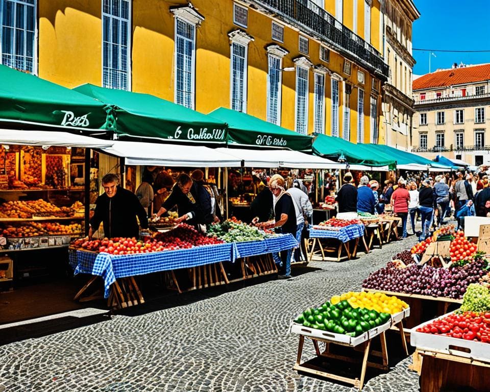 De levendige straatkunst en markten van Lissabon