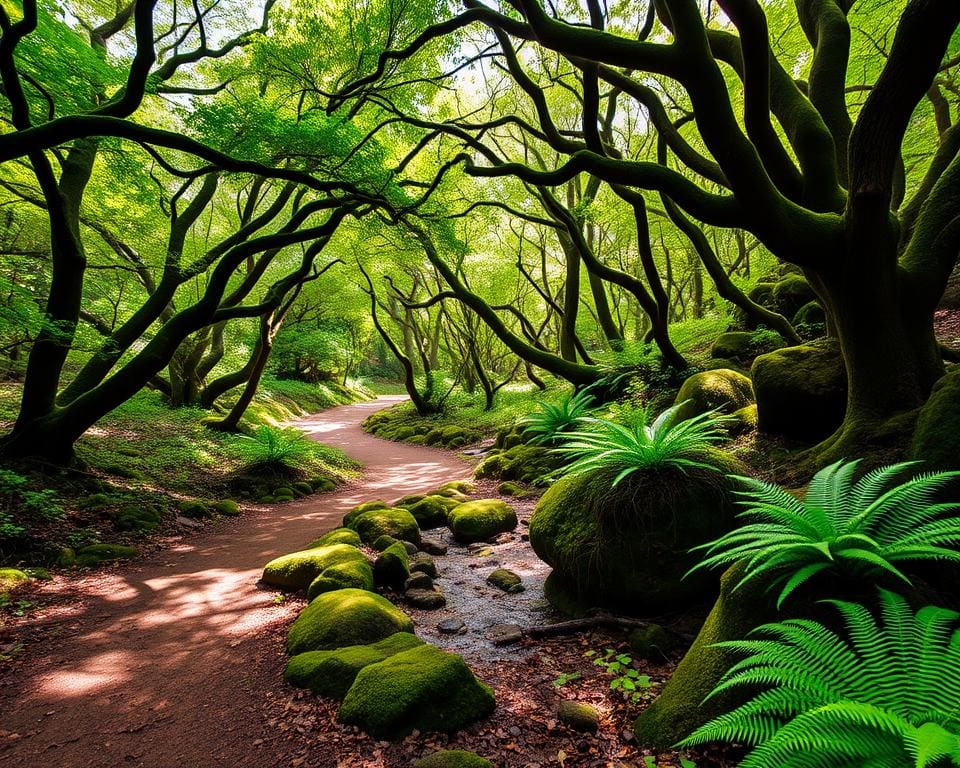 Wandelen door de bossen van La Gomera, Spanje