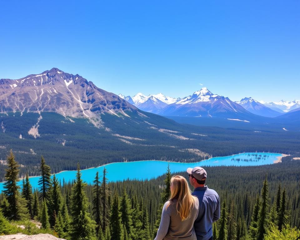 Bewonder de prachtige uitzichten in Banff, Canada