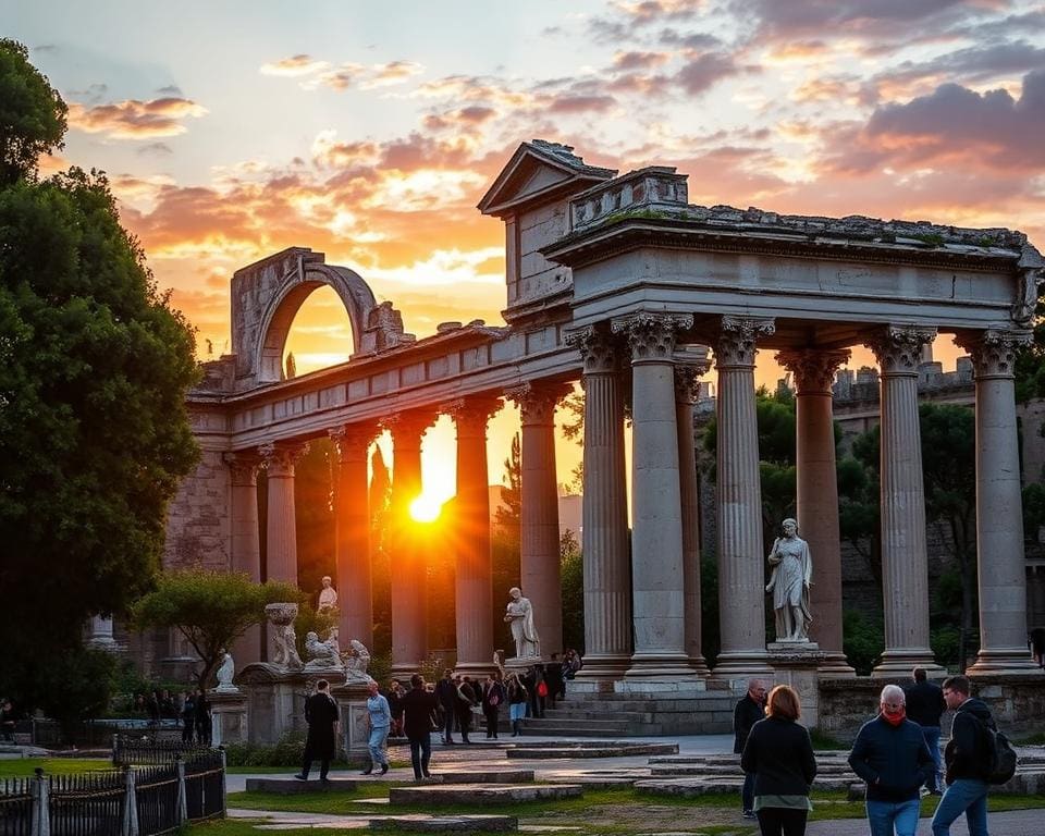 Bewonder de ruïnes van het oude Rome