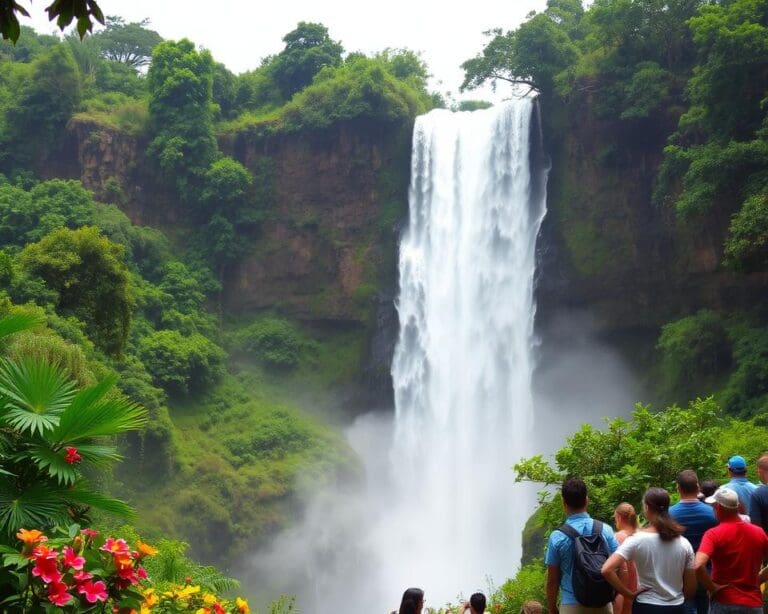 Bewonder de watervallen van Iguaçu, Brazilië