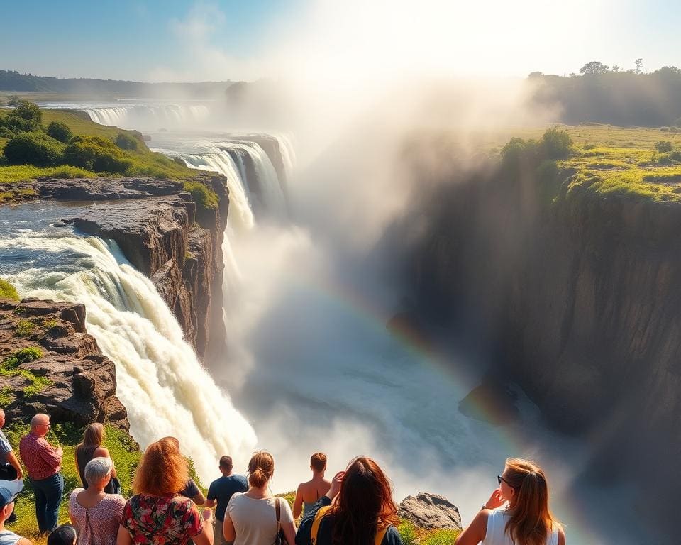 Bewonder de watervallen van de Victoria Falls