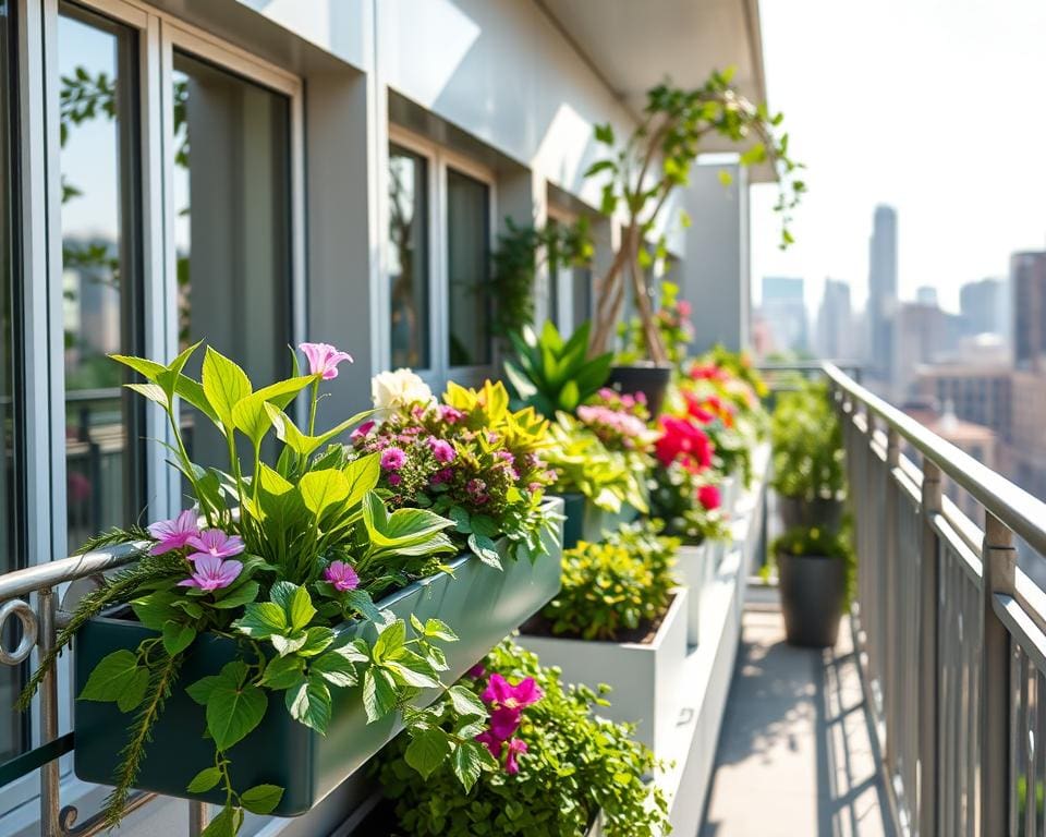 Creëer een groen balkon met slimme plantenbakken