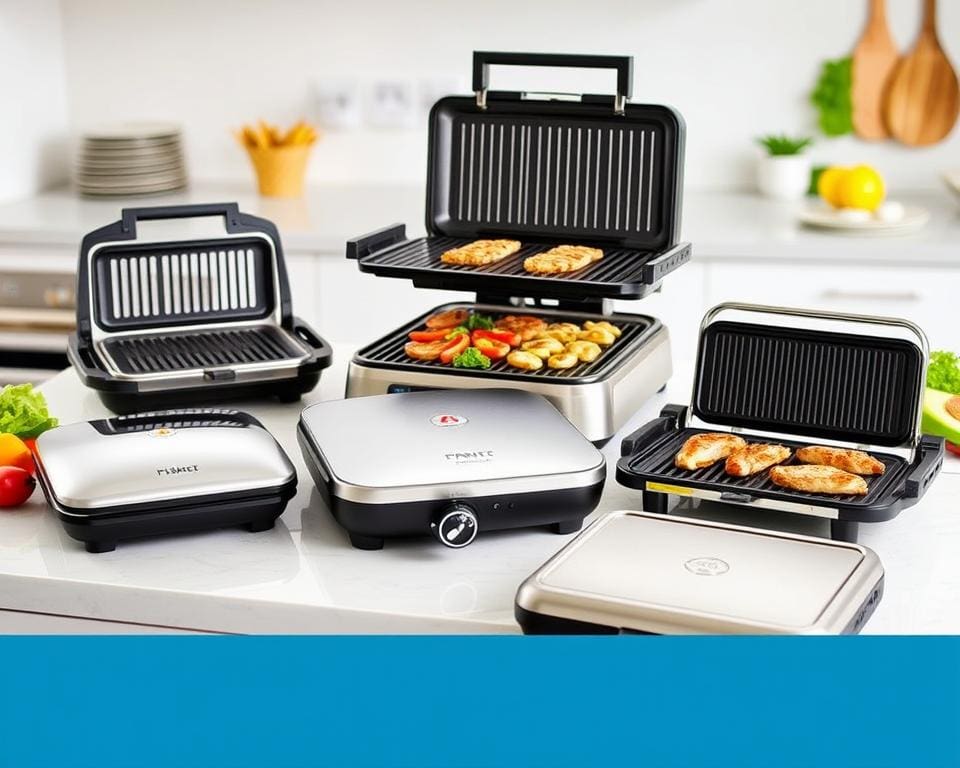 Diverse soorten elektrische grillapparaten