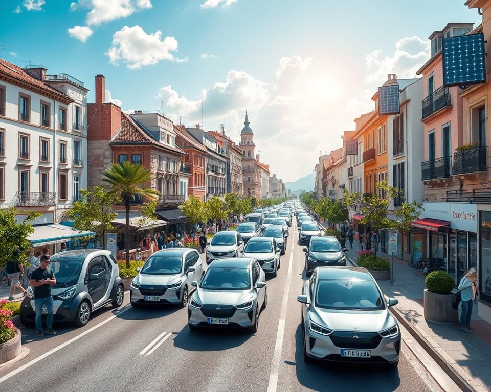 Duurzame transport en elektrische voertuigen