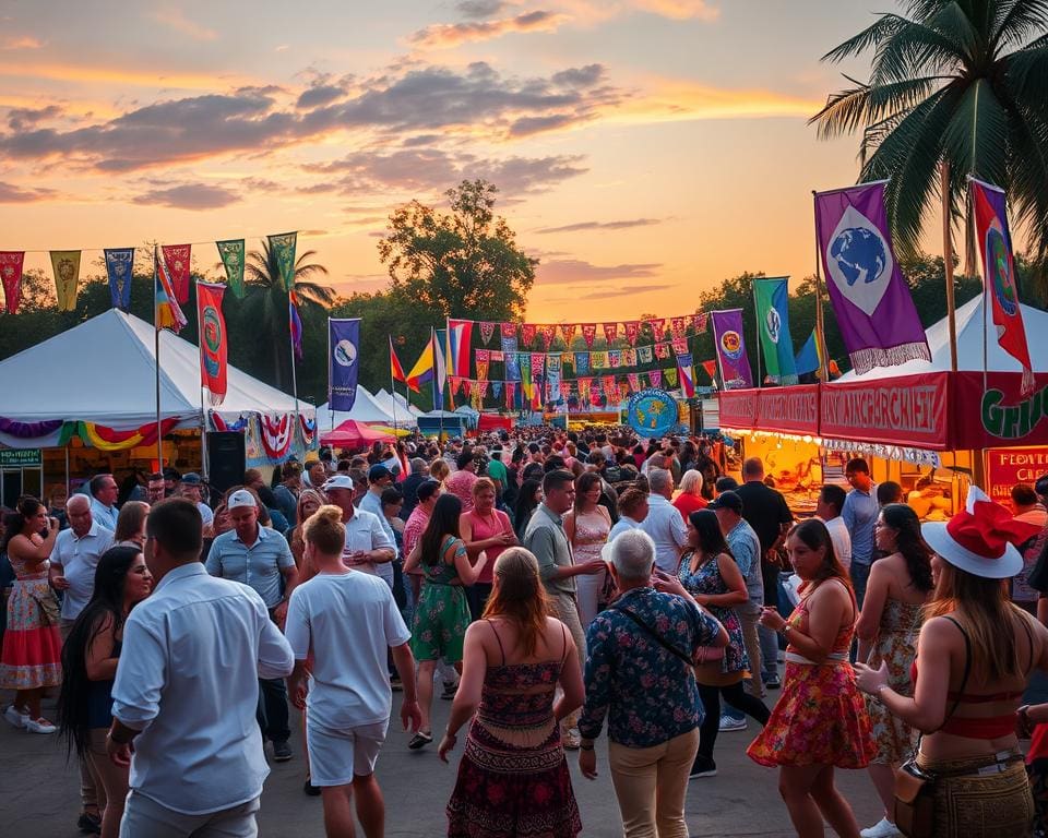 Ga naar een muziekfestival met wereldse invloeden