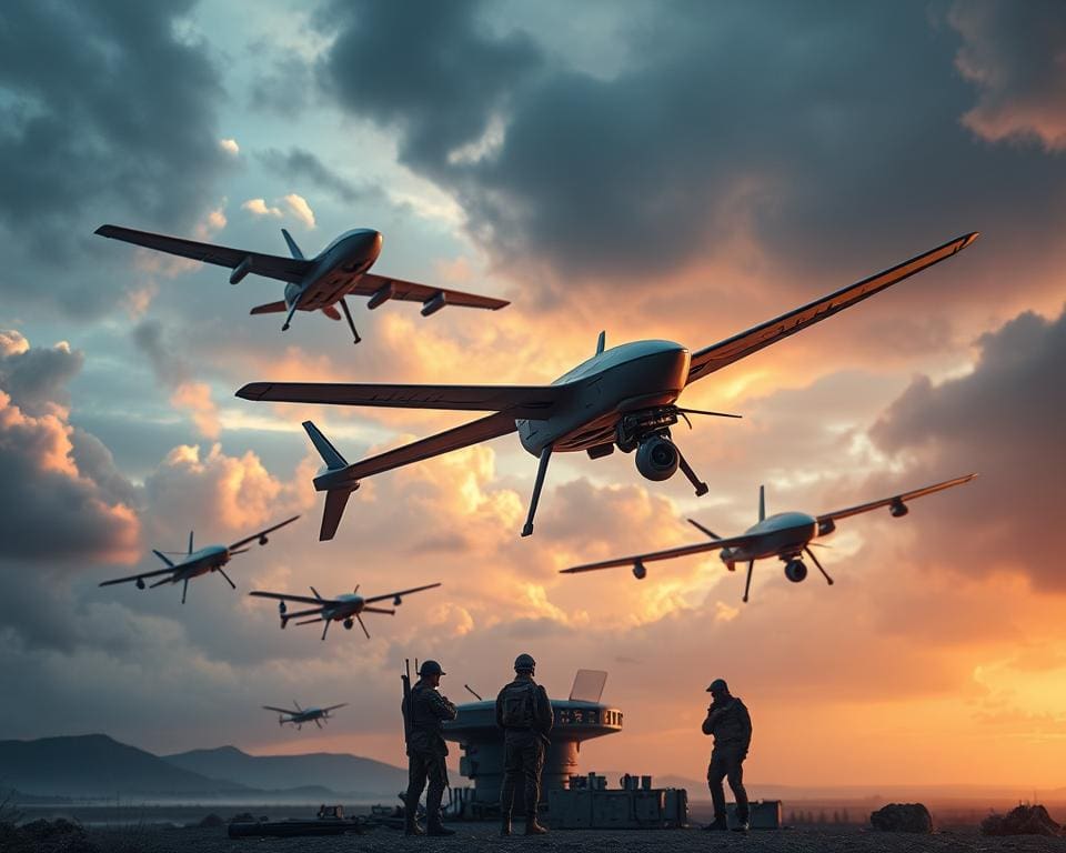 Geavanceerde technologie in militaire drones