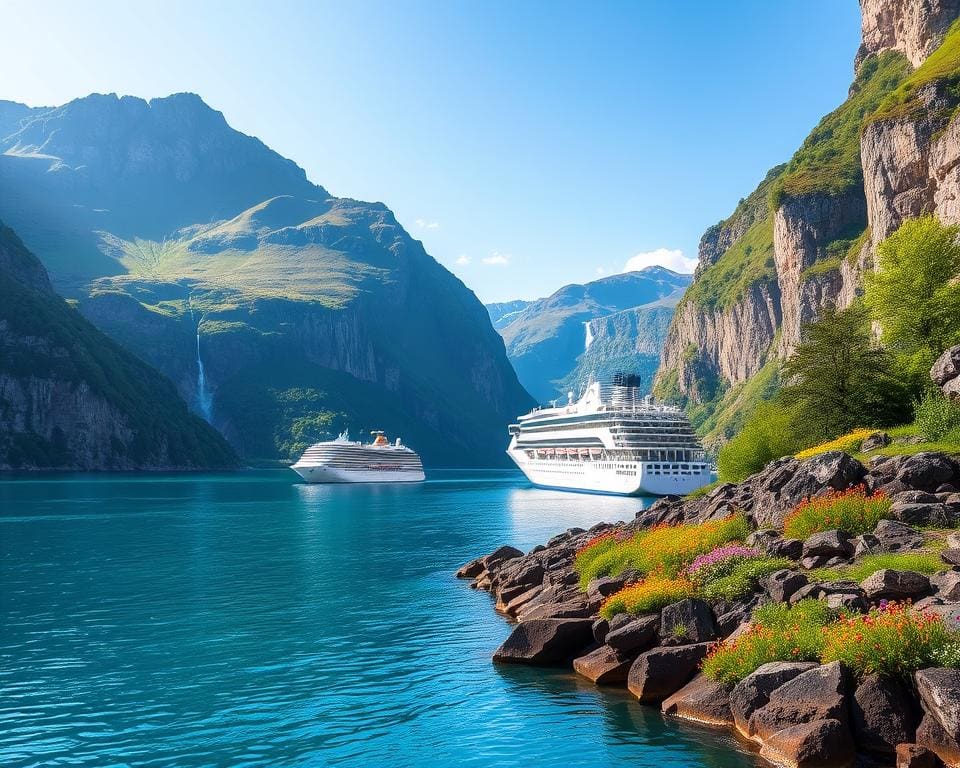 Geniet van een cruise langs de Noorse fjorden