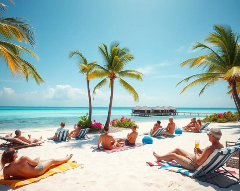 Geniet van een dag op de stranden van de Malediven