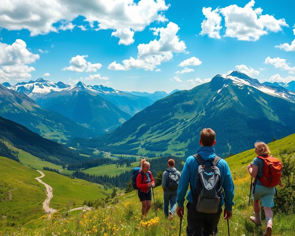 Geniet van een trektocht door de Alpen in Oostenrijk