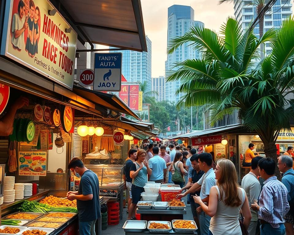 Proef de streetfood van Singapore