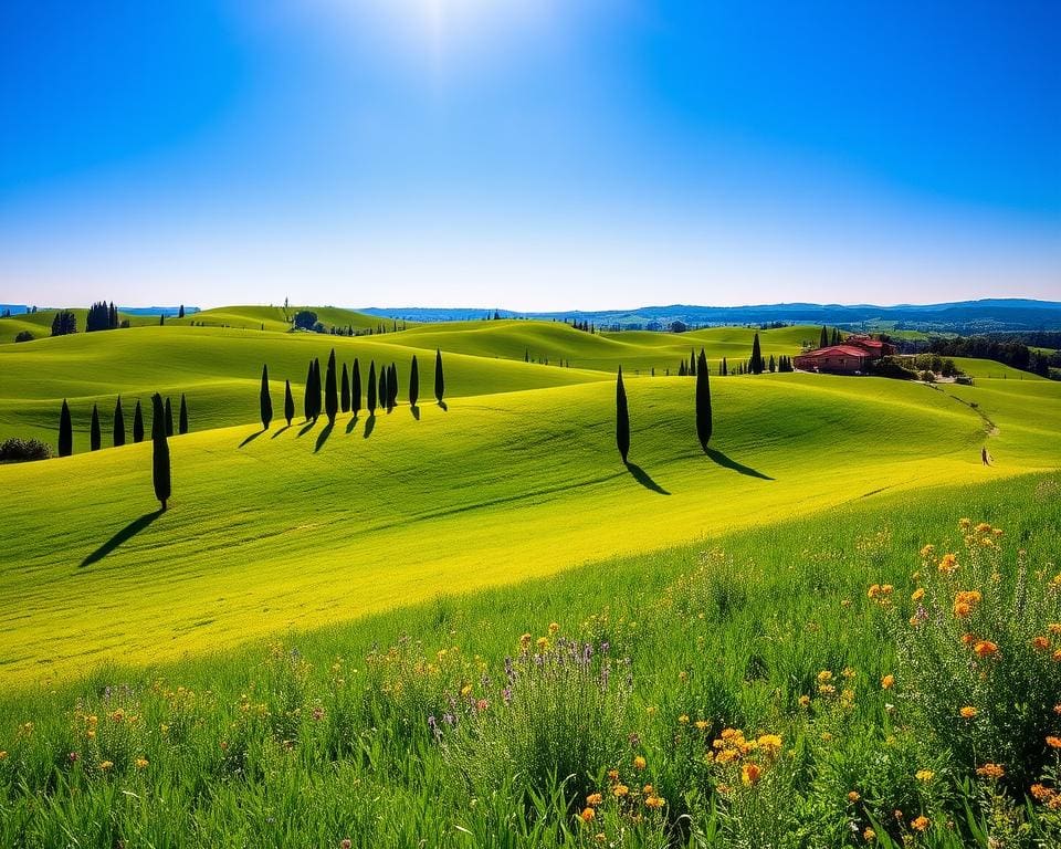 Verken de groene heuvels van Toscane