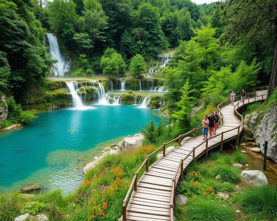 Verken de watervallen van Plitvice, Kroatië