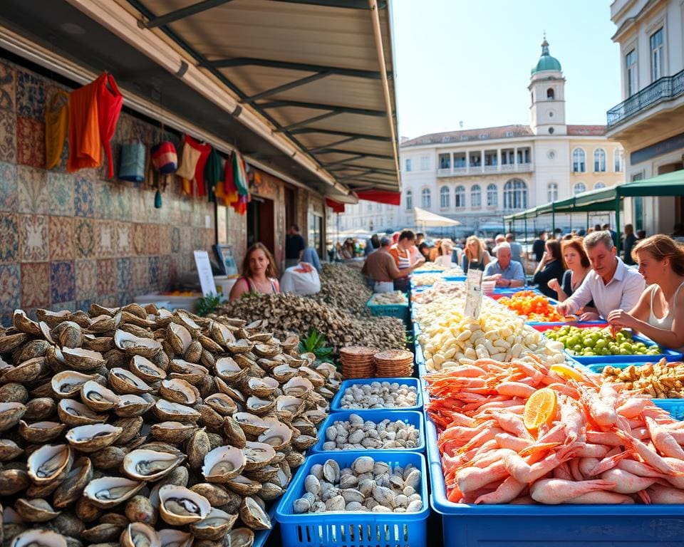 Zeevruchten proeven in Lissabon