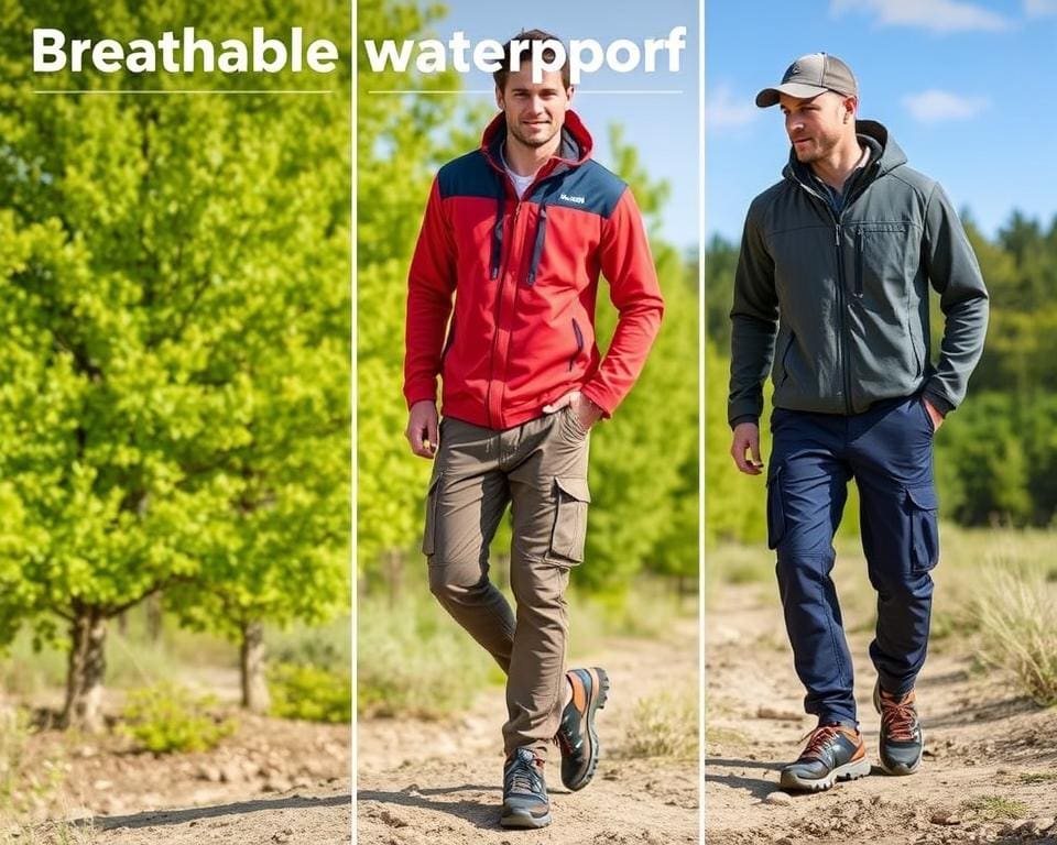 ademend vermogen waterdichtheid comfortabele outdoor kleding