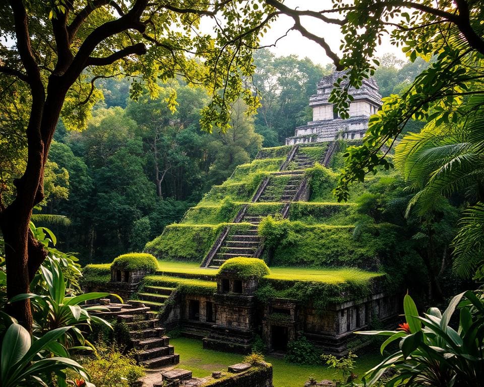 historische ruïnes van de Maya's in Mexico