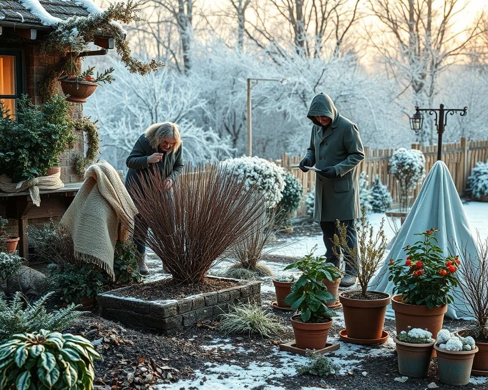 planten beschermen in de winter