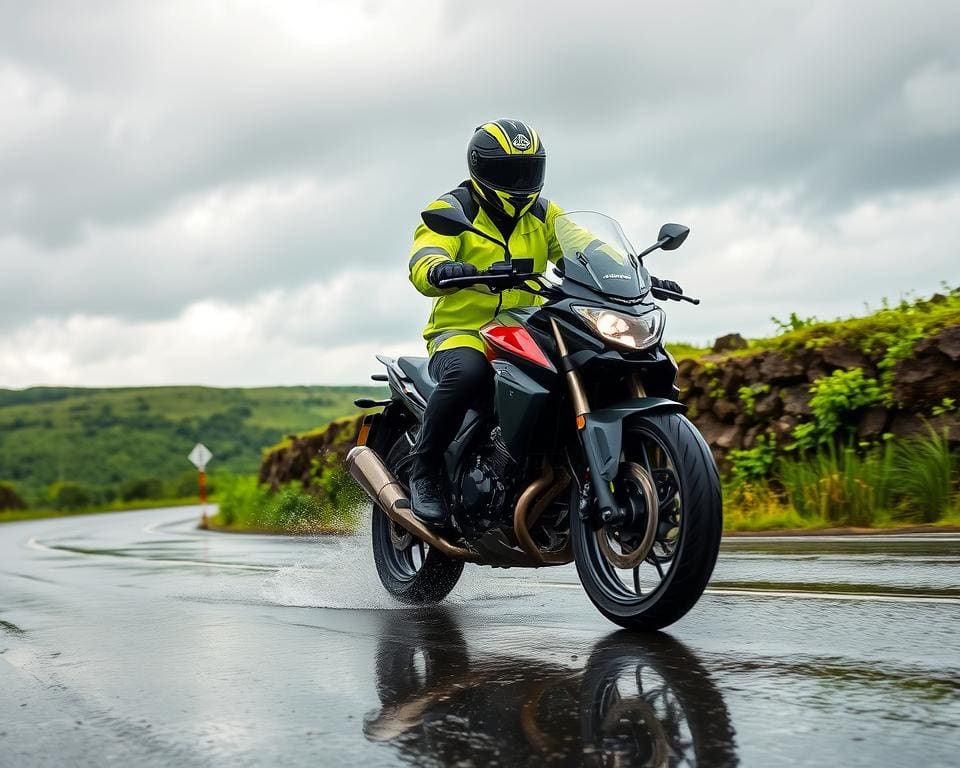 veilig motorrijden in regenachtig weer