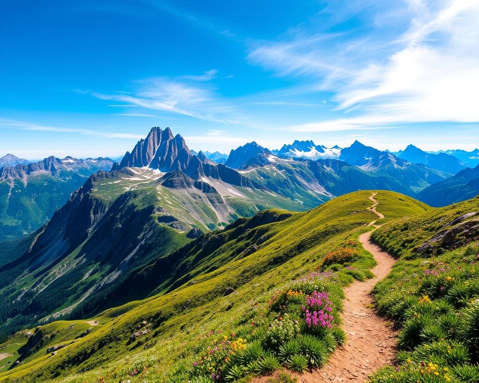 Bergen van de Alpen: avontuurlijke trektochten en skiroutes