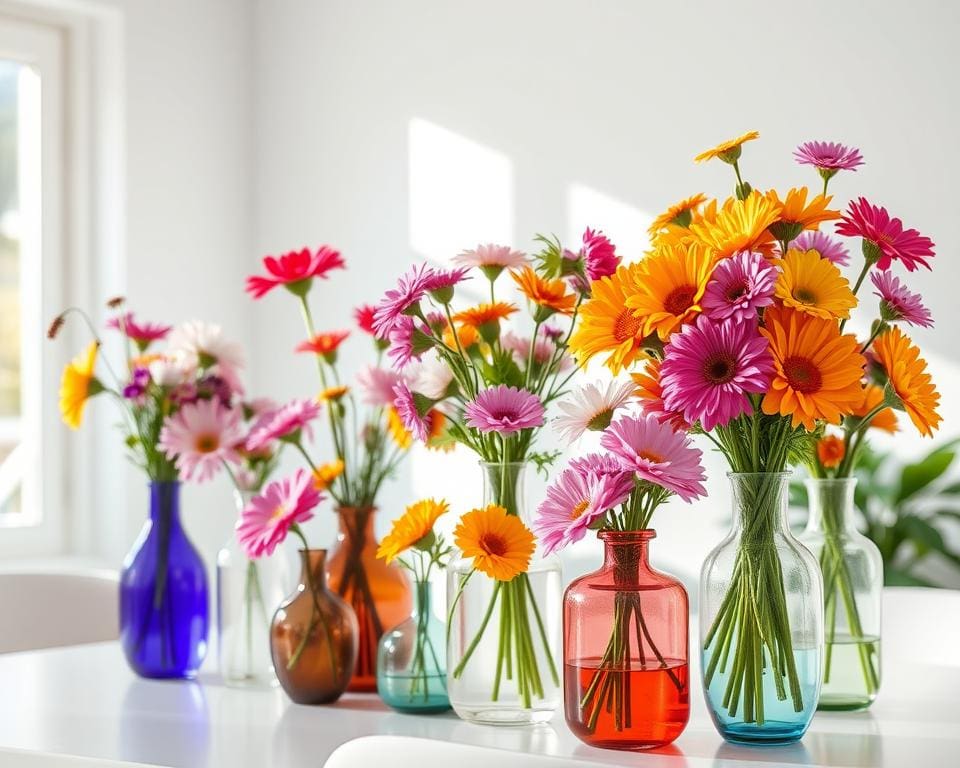 Bloemenvaasjes voor een frisse en kleurrijke touch in huis