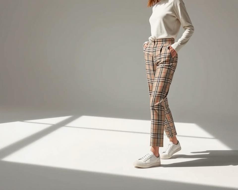 Burberry broeken: Voor de perfecte balans tussen casual en chic