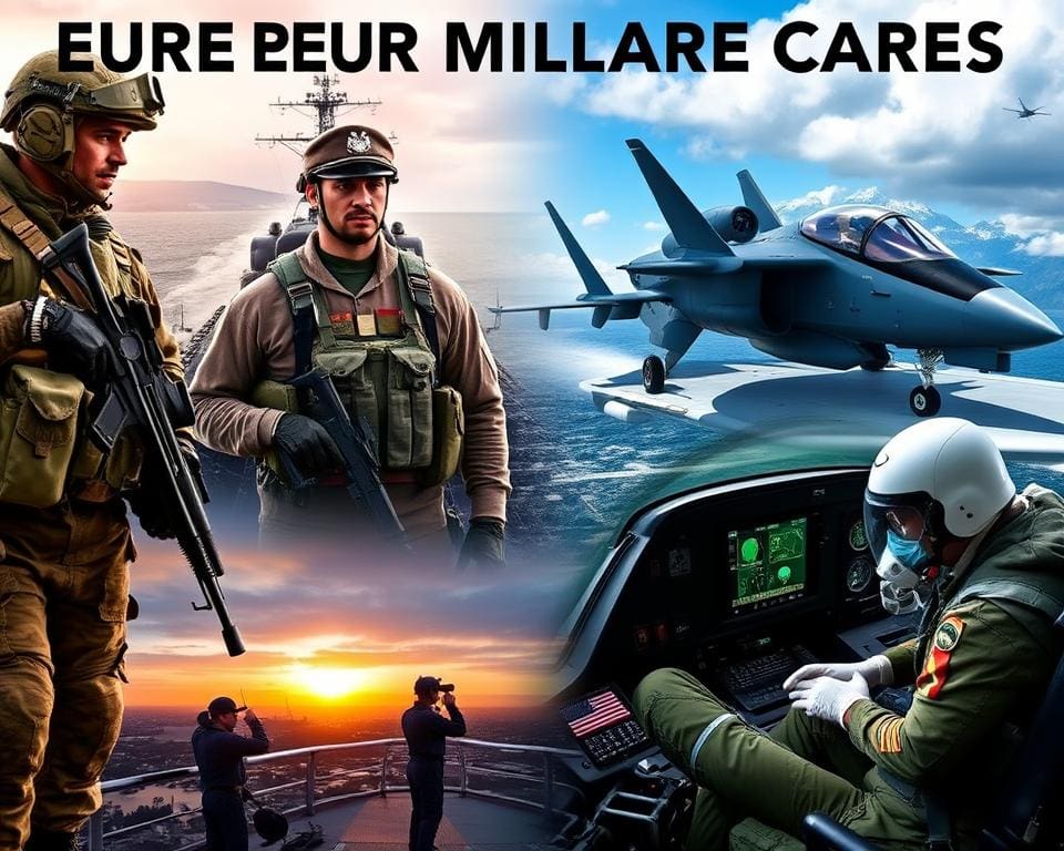 De verschillende militaire carrières