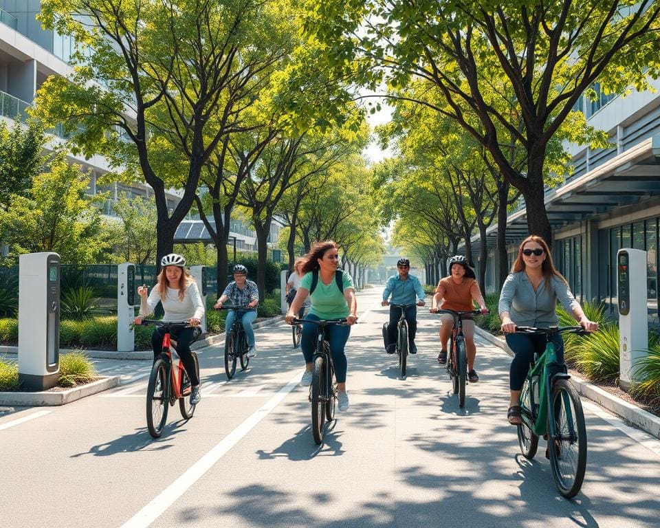 Duurzaam forenzenvervoer met elektrische fietsen