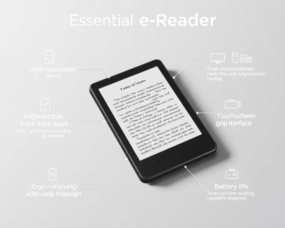 Essentiële e-reader functies