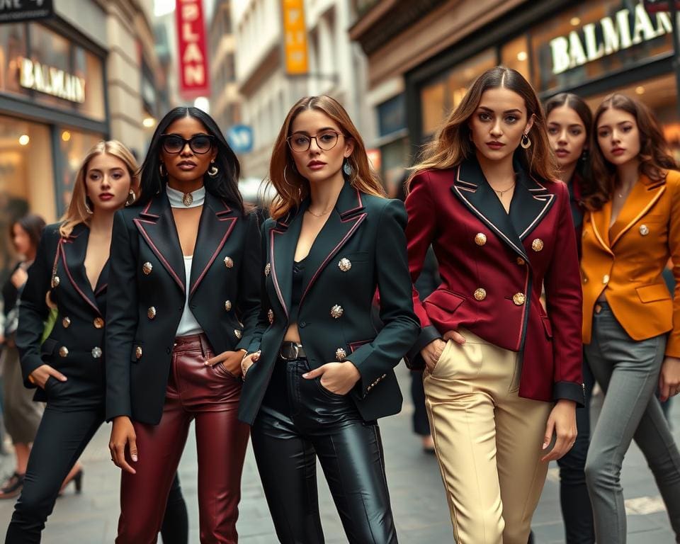 Fashionista's en Balmain blazers