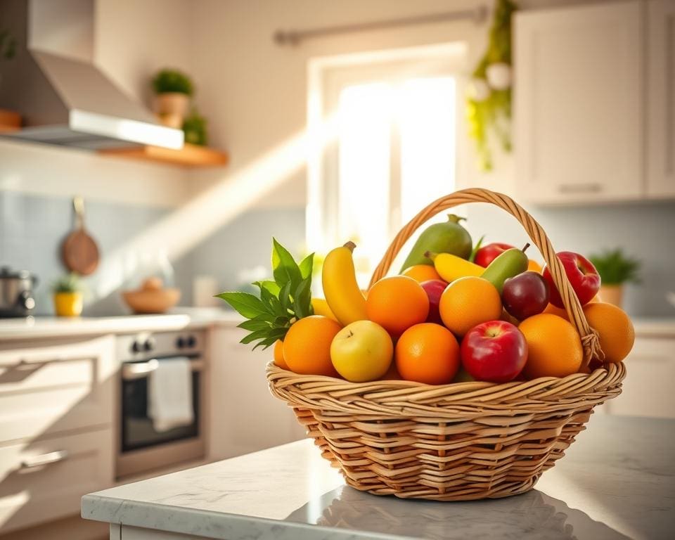 Fruitmanden die je keuken een frisse uitstraling geven