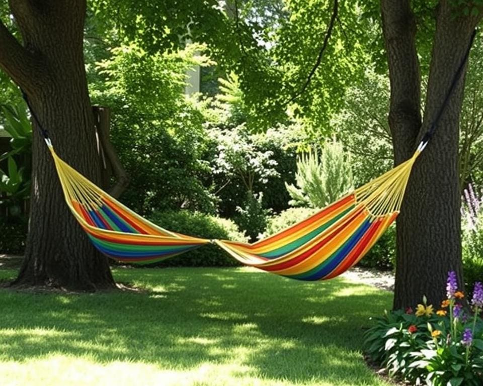 Hangmatten voor ontspanning in de tuin