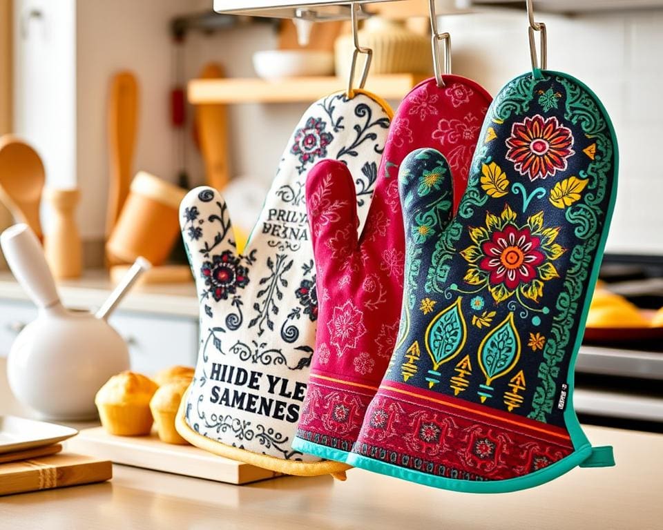 Hittebestendige ovenhandschoenen