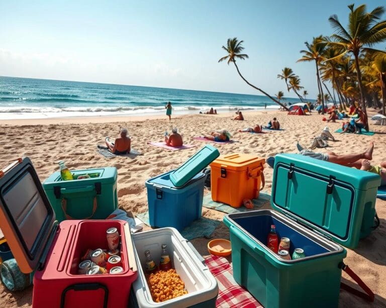 Koelboxen voor strand- en kampeerdagen