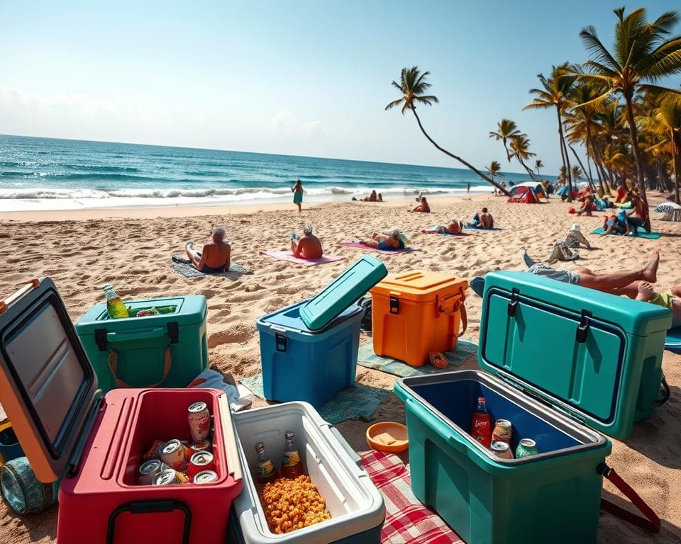 Koelboxen voor strand- en kampeerdagen