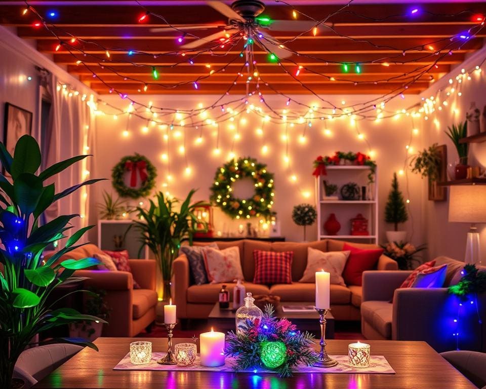 Lichtkettingen voor een feestelijke sfeer in huis