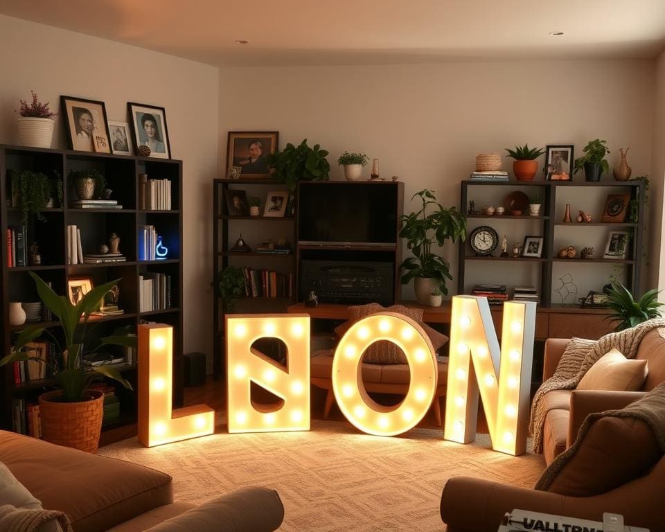 Lichtletters voor een persoonlijke touch in huis