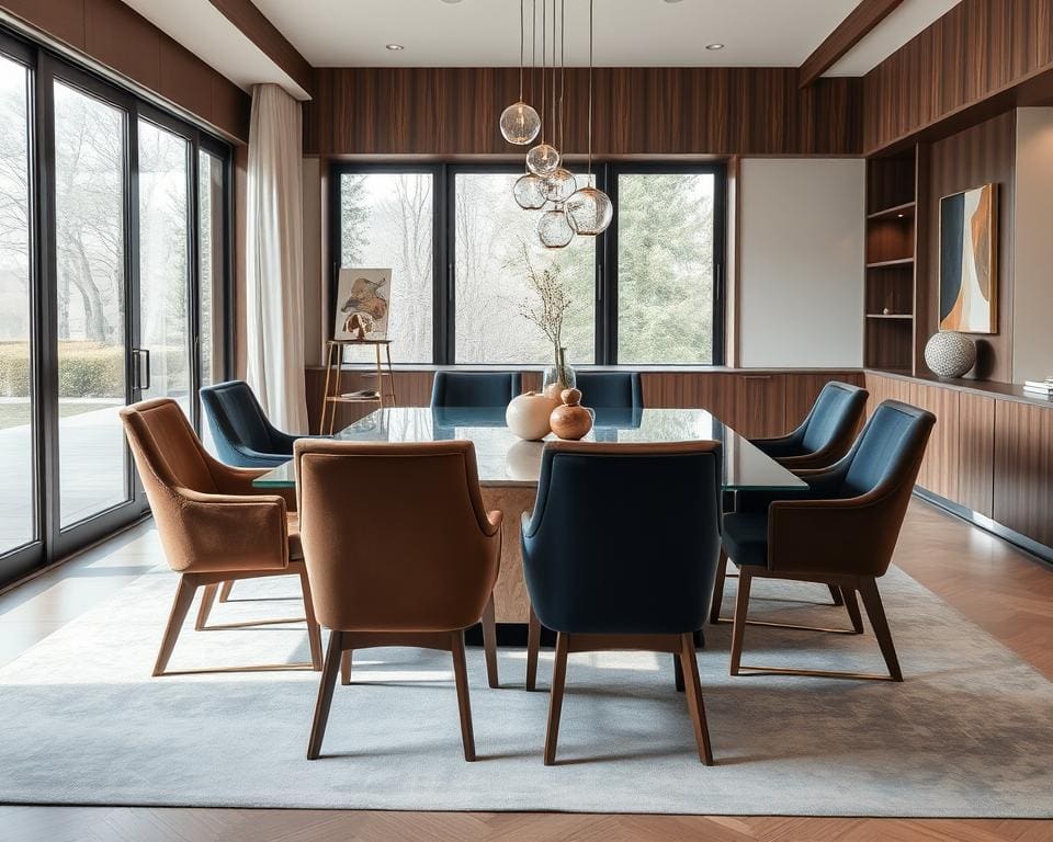 Luxe eetkamerstoelen voor een moderne eetkamer