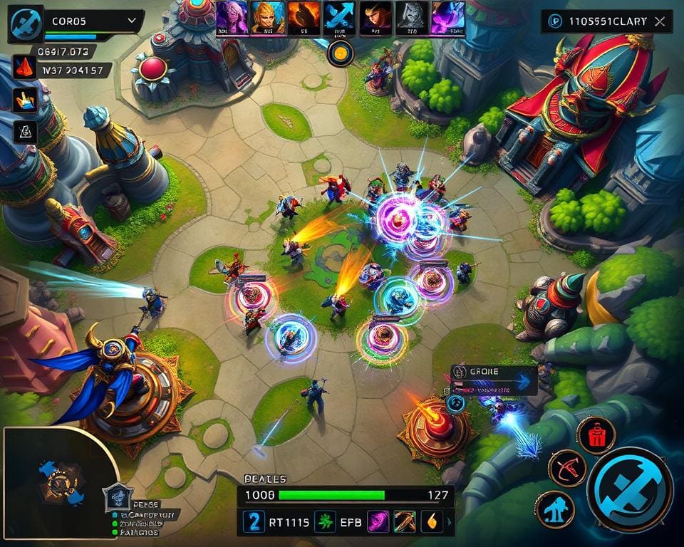 MOBA gevechten in online spel