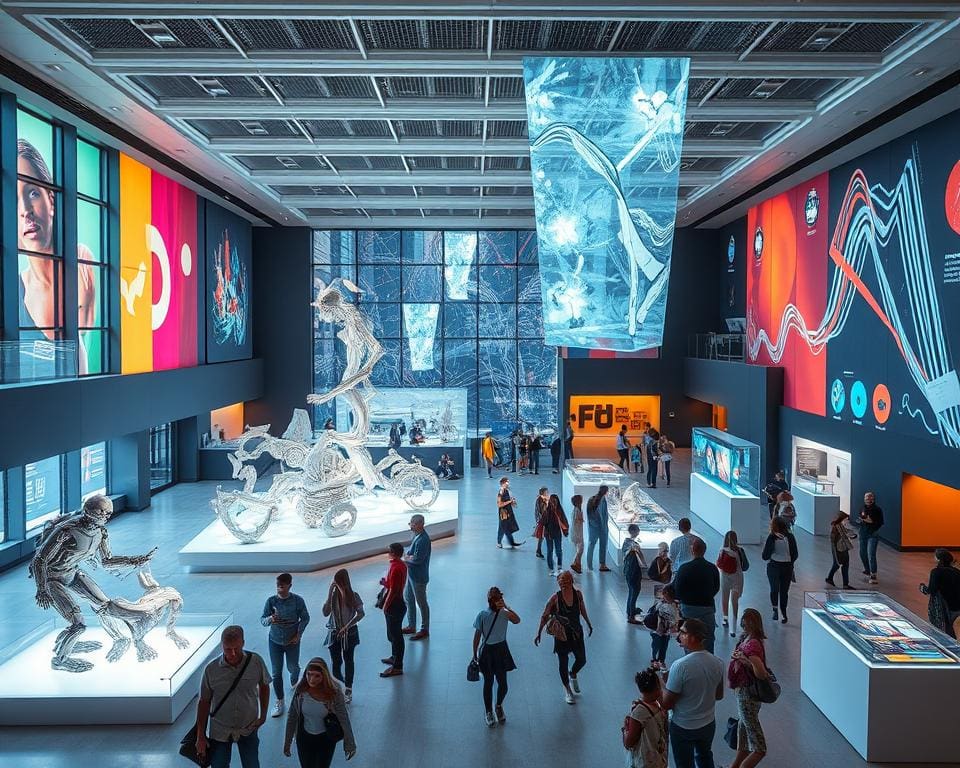 Museumtour langs moderne kunstinstallaties en digitale innovaties