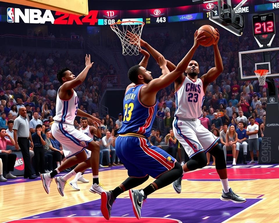 NBA 2K24: Basketbalactie met realistische graphics en gameplay