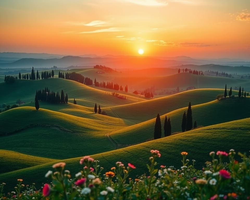 Natuur bewonderen in de groene heuvels van Toscane