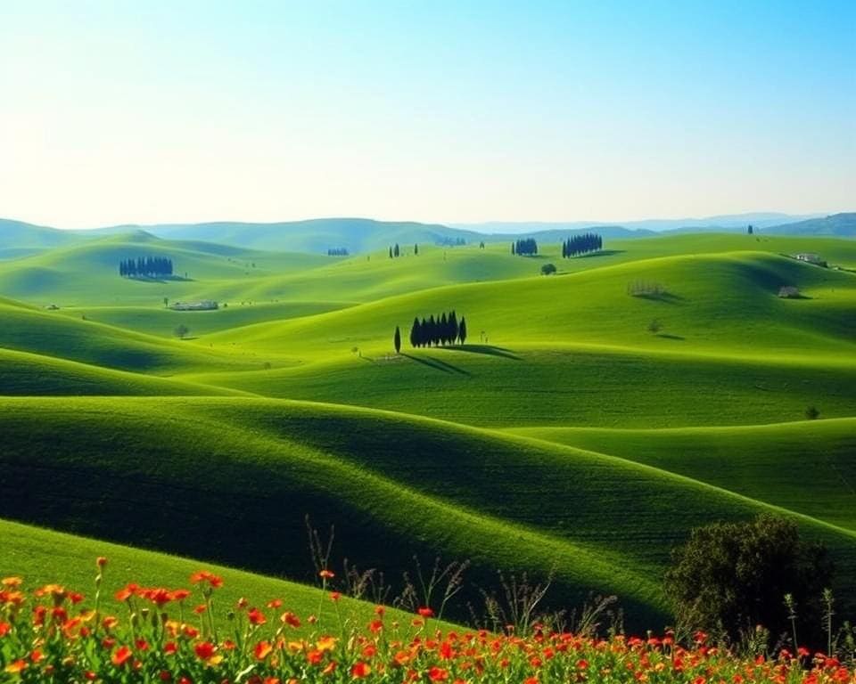 Natuur bewonderen in de groene heuvels van Toscane