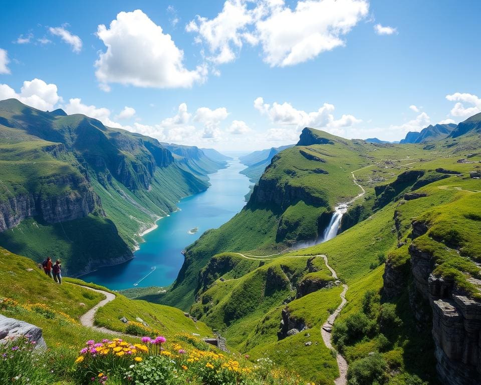 Natuurwandelingen door de fjorden van Noorwegen