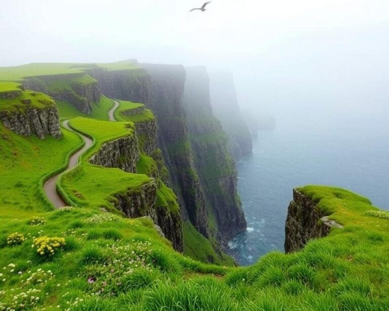 Natuurwandelingen langs de kliffen van Moher in Ierland