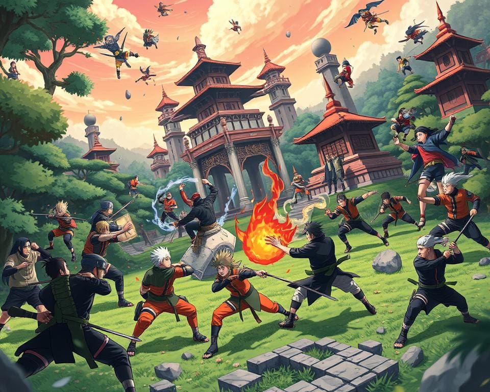 Ninja-gevechten in Shinobi Striker