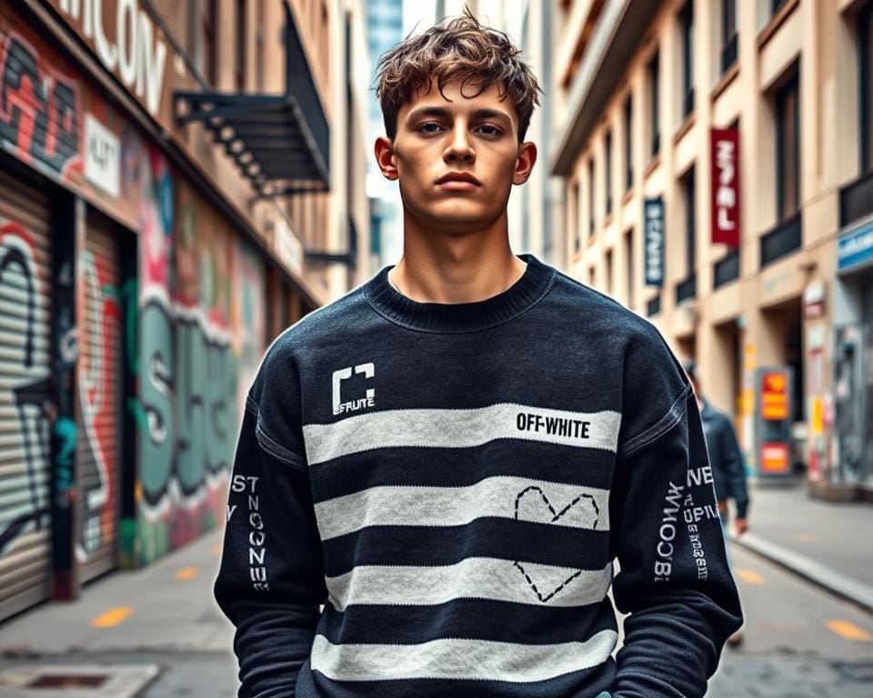 Off-White sweaters: Streetwear met een high fashion flair