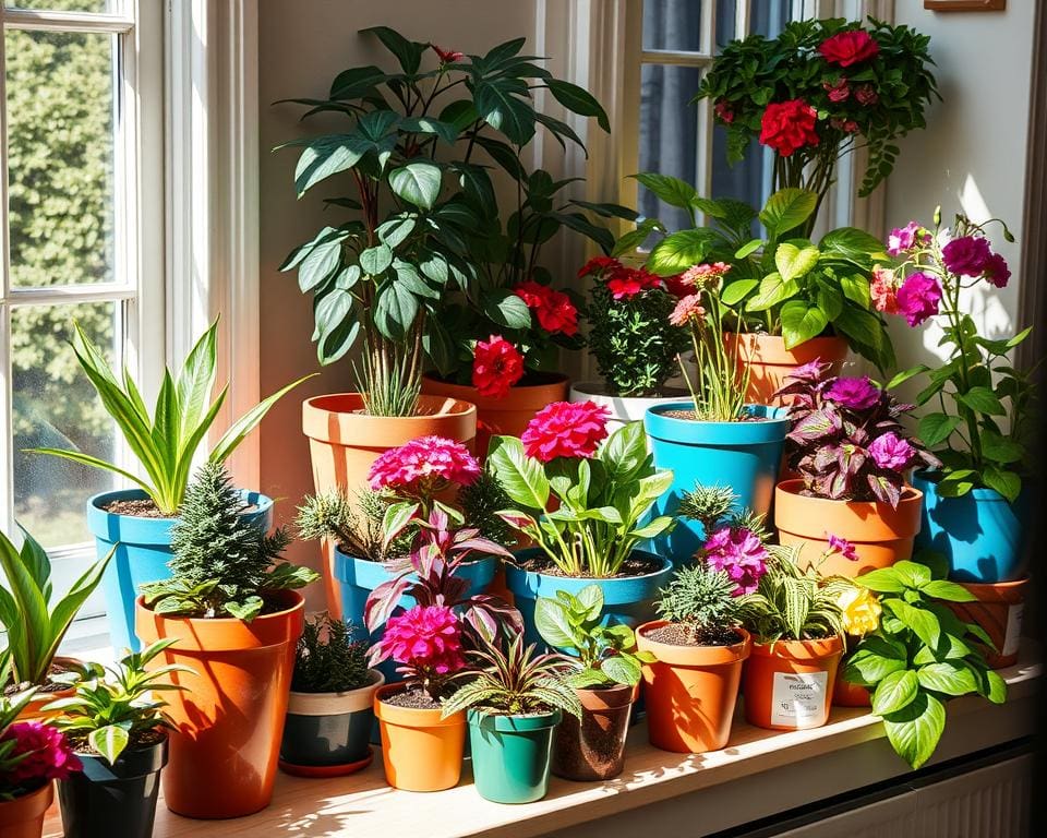 Plantenpotten die kleur en leven in huis brengen