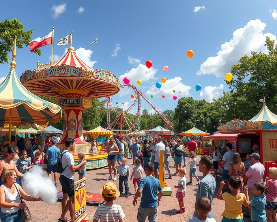 Pretparkdag vol familievriendelijke attracties en shows