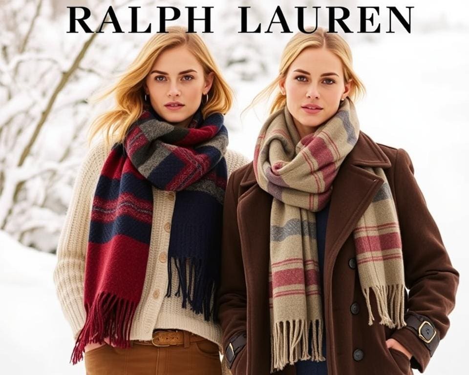 Ralph Lauren sjaals met modieuze winteritems